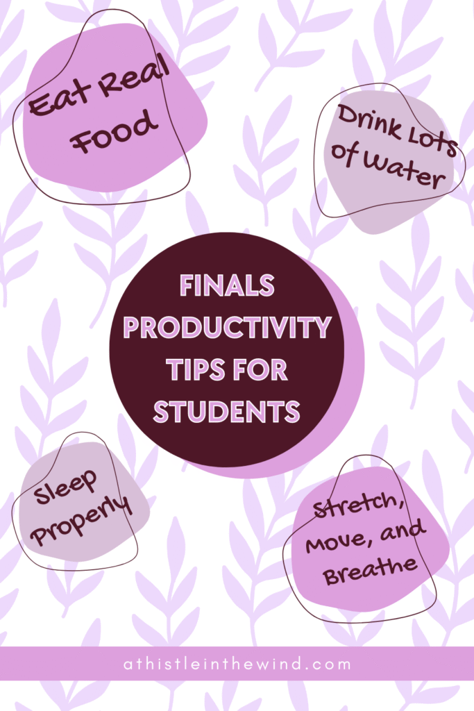 finals productivity tips for students