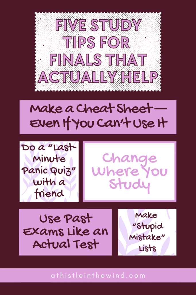 Five Study Tips for Finals That Actually Help