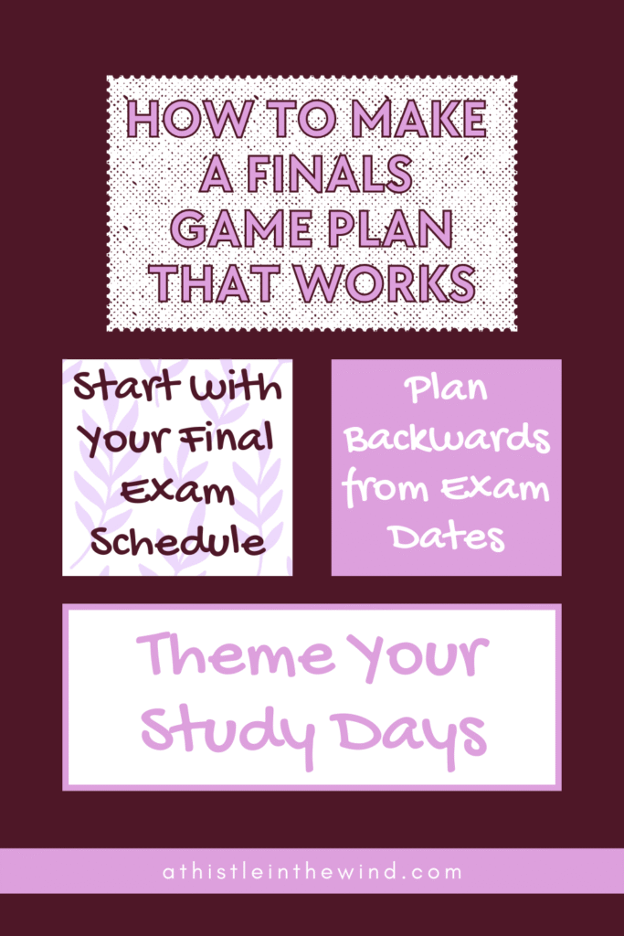 How to Make a Finals Game Plan That Works