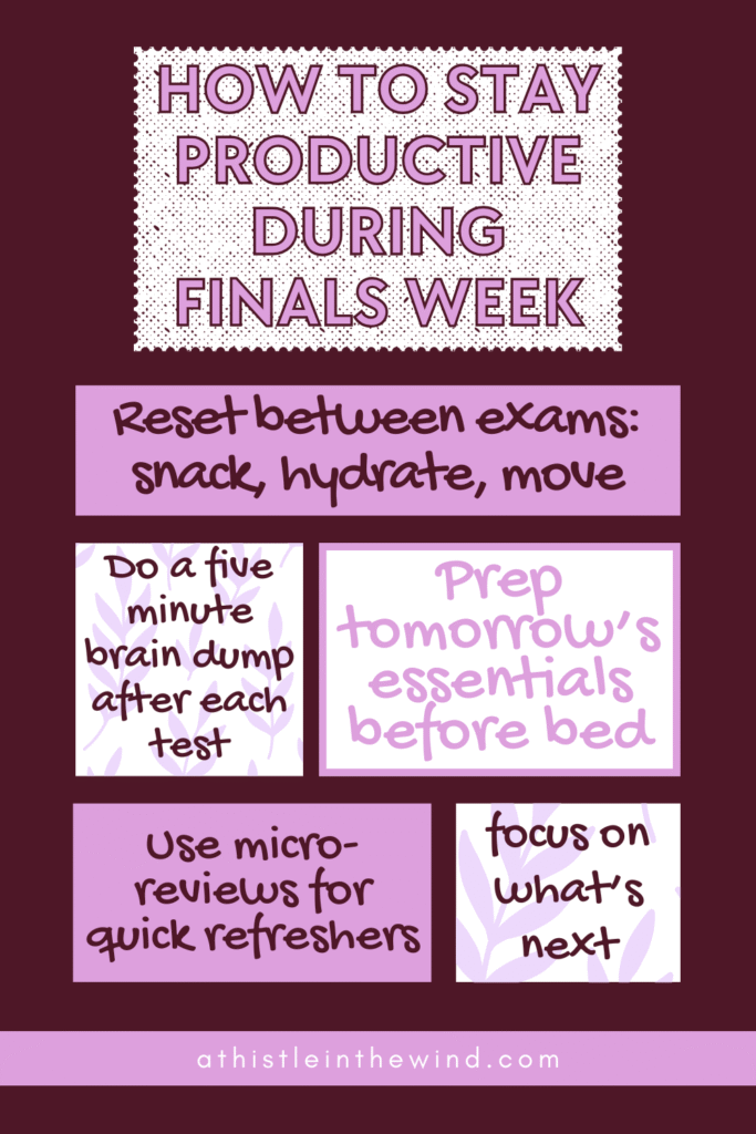 How to Stay Productive During Finals Week