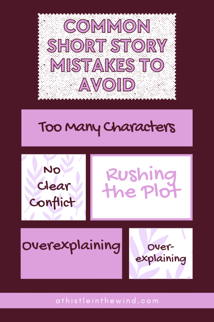 common short story mistakes to avoid