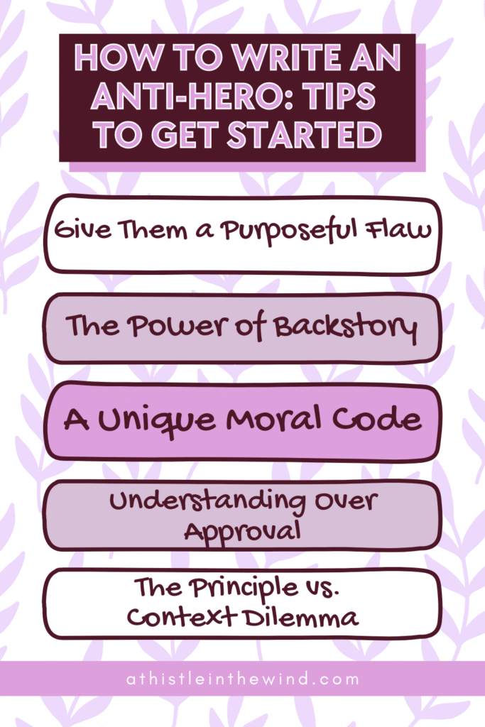 How to Write An Anti-Hero Tips to Get Started