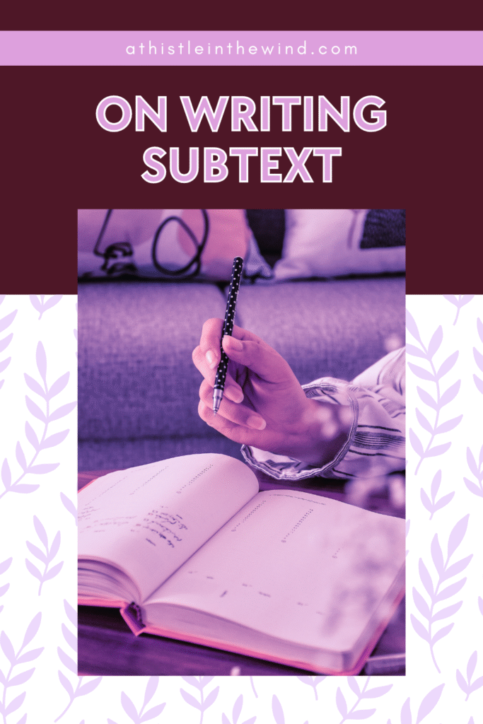 cover of on writing subtext