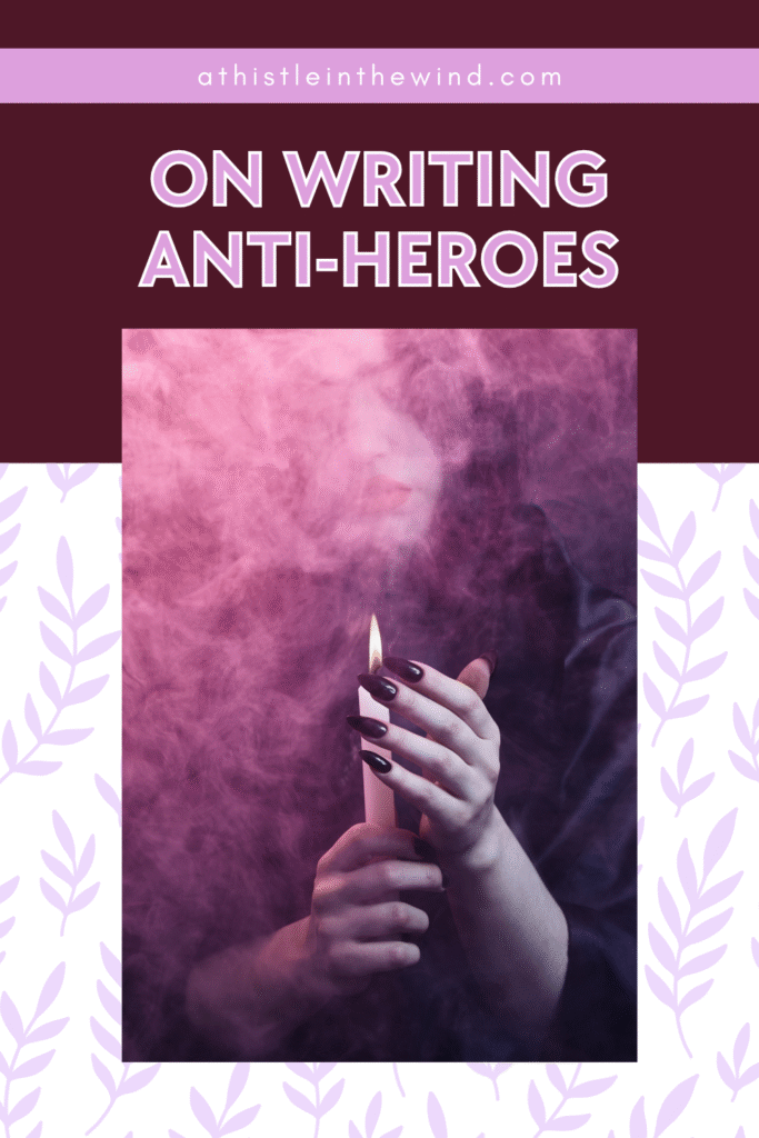 cover of on writing anti-heroes