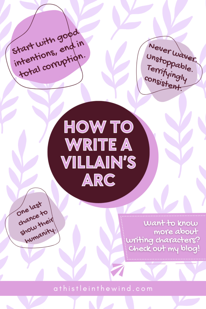 how to write a villain’s arc