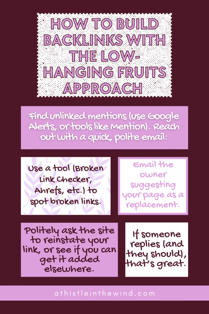 Build Backlinks with the Low-Hanging Fruits Approach 