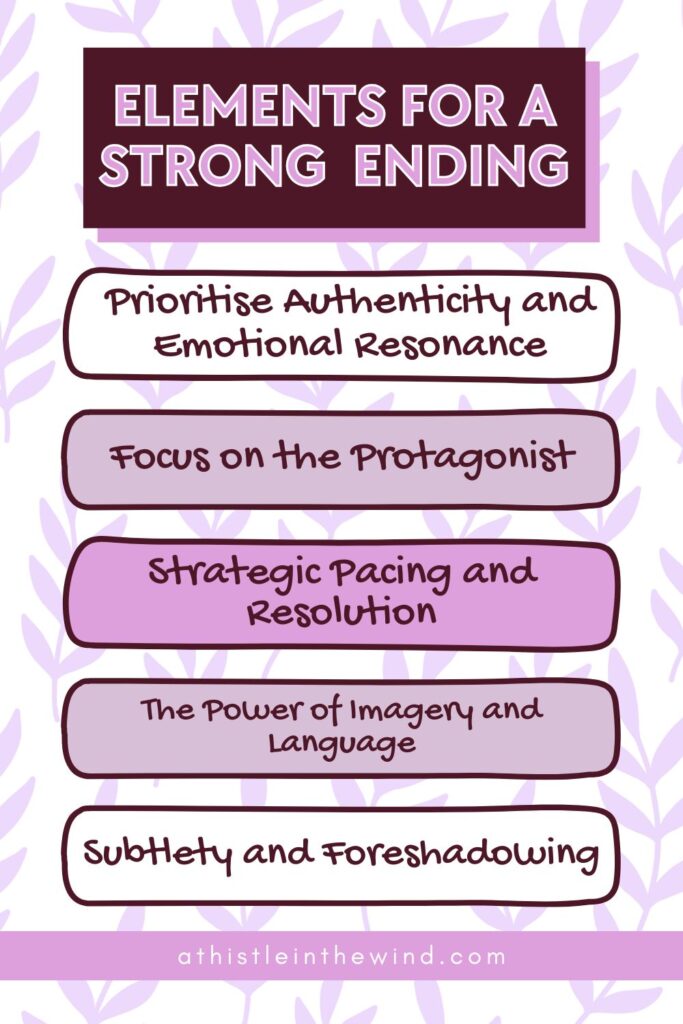 elements of a strong ending