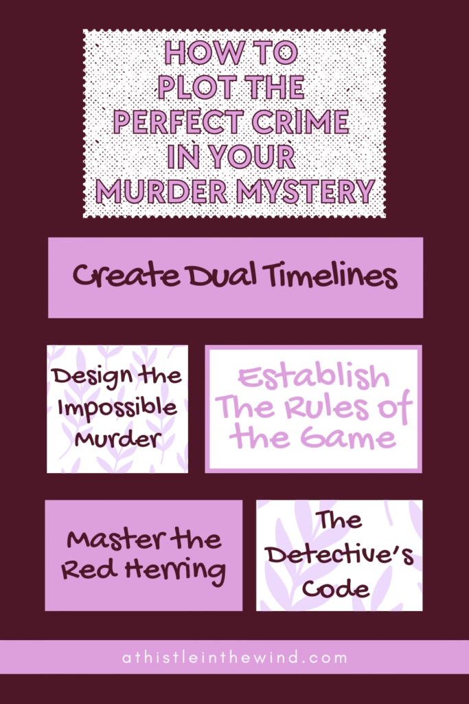 how to plot the perfect crime in your murder mystery