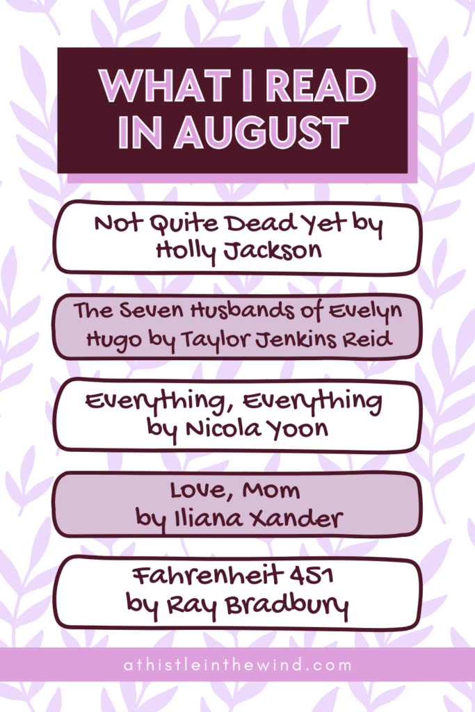 books i read in August