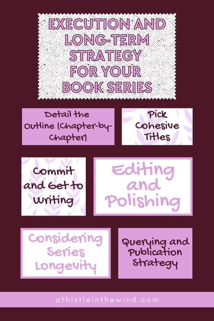 execution and long term strategy for your book series