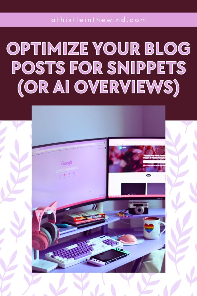 optimize your blog posts for snippets (or ai overviews) cover
