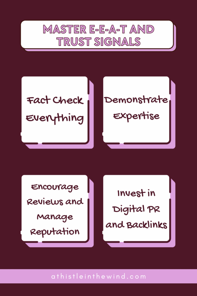 Master E-E-A-T and Trust Signals - Optimize Your Blog Posts