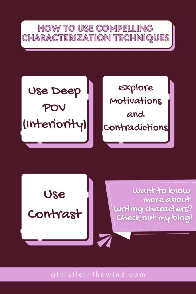 how to use compelling characterization techniques